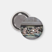 die drei Affen von Nikko - Three wise monkeys Magnet (Vorderseite/Rückseite)