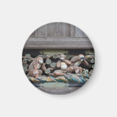 die drei Affen von Nikko - Three wise monkeys Magnet (Vorne)