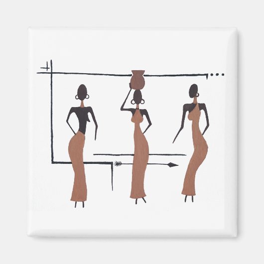 Die drei afrikanischen Schwestern Magnet (Vorne)