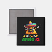 Die drei Amigos Cinco De Mayo Amigo #2 Group Ma Magnet (Vorderseite/Rückseite)