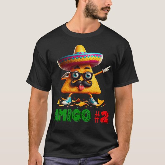 Die drei Amigos Cinco De Mayo Amigo 2 Group Mat T-Shirt (Vorderseite)