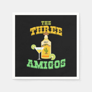Die drei Amigos Cinco De Mayo Tequila Mexico Chil Serviette