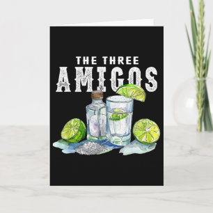Die drei Amigos Lime Salt Tequila Lustig Cinco De Karte
