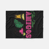 Die drei Amigos lustiger Cinco De Mayo Fleecedecke (Vorderseite (Horizontal))