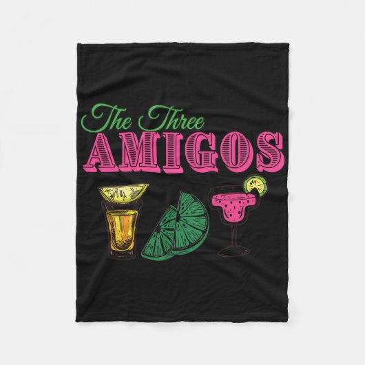 Die drei Amigos lustiger Cinco De Mayo Fleecedecke (Vorderseite)