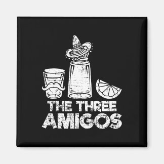 Die drei Amigos Shirt Tequila Limon Salt Männer Fr Magnet