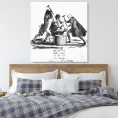 Die drei Aufträge Leinwanddruck (Insitu (Schlafzimmer))