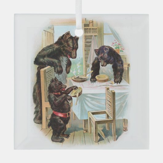 Die drei Bären Ornament Aus Glas (Vorderseite)