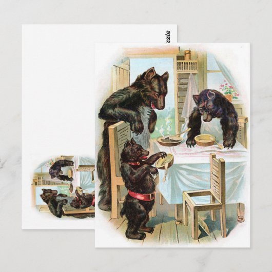 Die drei Bären Postkarte (Vorne/Hinten)