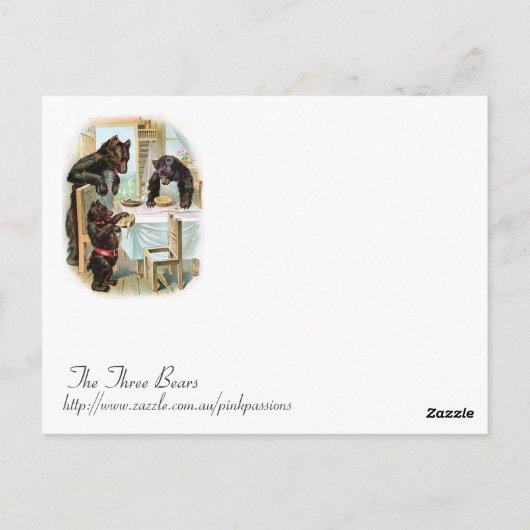 Die drei Bären Postkarte (Rückseite)