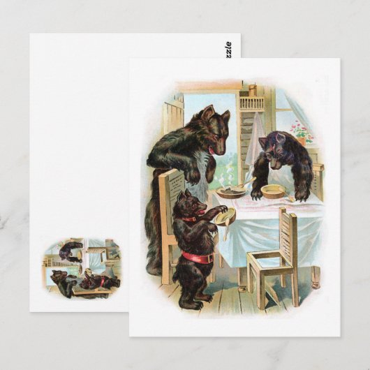 Die drei Bären Postkarte (Vorne/Hinten)