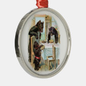 Die drei Bären Silbernes Ornament (Rechts)