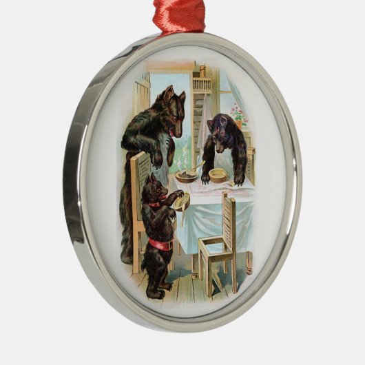 Die drei Bären Silbernes Ornament (Rechts)