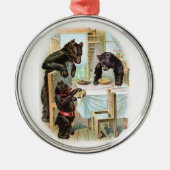 Die drei Bären Silbernes Ornament (Vorne)