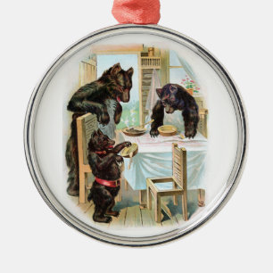 Die drei Bären Silbernes Ornament