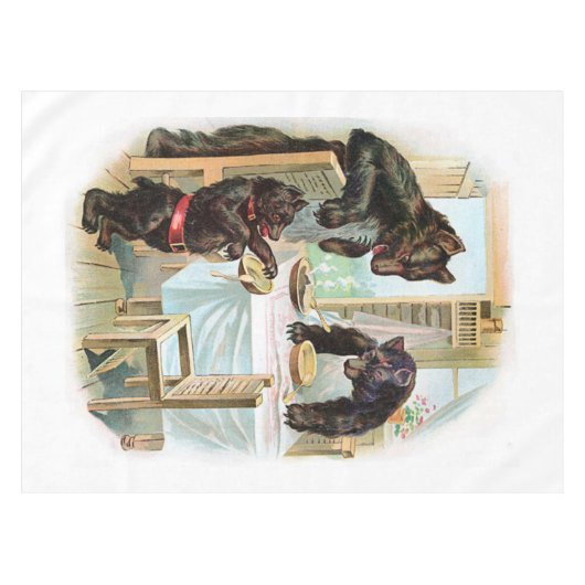 Die drei Bären Tischdecke (Vorderseite (Horizontal))