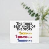 Die drei besten Könige der Geschichte Postkarte (Stehend Vorderseite)
