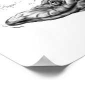 "Die drei Bühnen eines Hognose Hissyfit" Poster (Ecke)