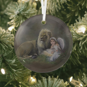 Die drei gesegneten ornament aus glas