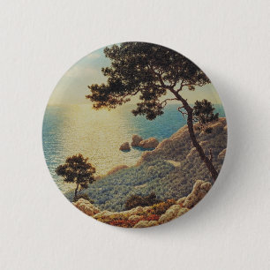 Die drei Gesimse der Französischen Riviera Button