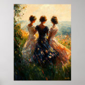 Die drei Gnaden, die im Impressionismus wiederherg Poster (Vorne)