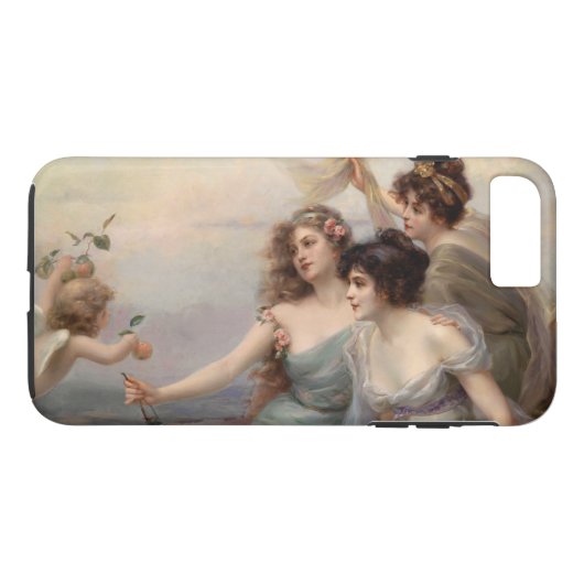 Die drei Gnaden von Edouard Bisson Case-Mate iPhone Hülle (Rückseite (Horizontal))