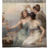 Die drei Gnaden von Edouard Bisson Duschvorhang (Vorderseite)