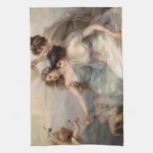 Die drei Gnaden von Edouard Bisson Geschirrtuch (Vertikal)