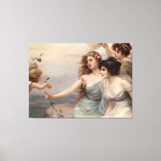Die drei Gnaden von Edouard Bisson Leinwanddruck (Vorderseite)