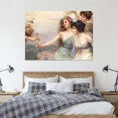 Die drei Gnaden von Edouard Bisson Leinwanddruck (Insitu (Schlafzimmer))
