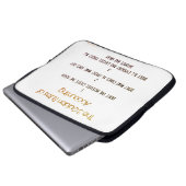"Die drei goldenen Rechnungslegungsregeln" Laptopschutzhülle (Vorne Knopf)
