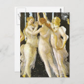 Die drei Grabungen von Sandro Botticelli Postkarte (Vorne/Hinten)
