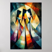 Die drei Graces - Kubist Inspiriert von Rubens Poster (Vorne)