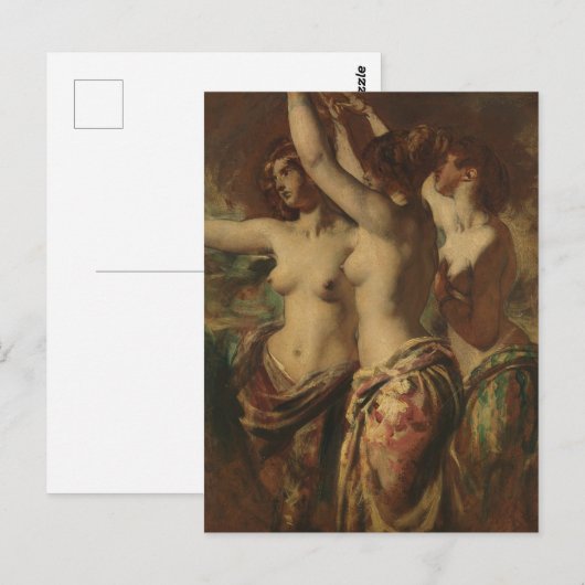 Die drei Graden Postkarte (Vorne/Hinten)