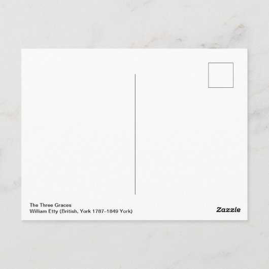 Die drei Graden Postkarte (Rückseite)