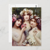 Die drei Graden Postkarte (Vorne/Hinten)