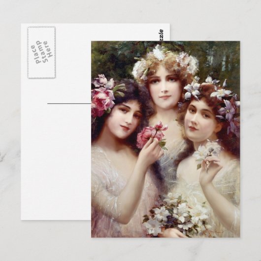 Die drei Graden Postkarte (Vorne/Hinten)