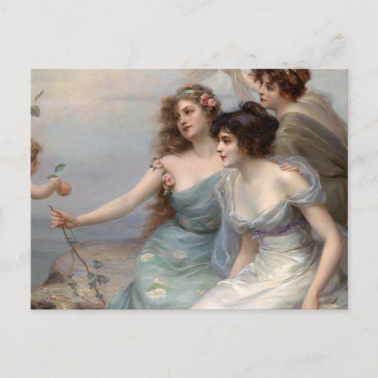 Die drei Graden von Edouard Bisson Postkarte (Vorderseite)