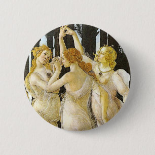 Die drei Graden von Sandro Botticelli Button
