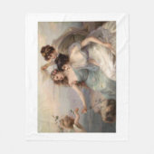 Die drei Grazien von Edouard Bisson Fleecedecke (Vorderseite)