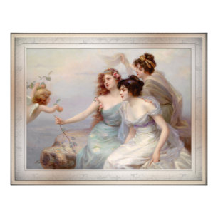 Die drei Grazien von Edouard Bisson Fotodruck