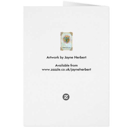 Die Drei Hares-Karte (Hinten)