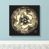 Die drei Hasen Leinwanddruck (Insitu (Holzboden))