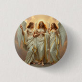 „Die drei heiligen Schutzengel“ Button (Vorderseite)