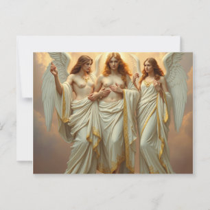 „Die drei heiligen Schutzengel“ Postkarte