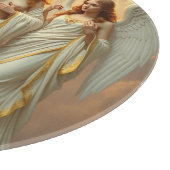 „Die Drei Heiligen Schutzengel“ Schneidebrett (Ecke)