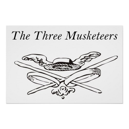 Die drei Helden der Musketiere - Alexandre Dumas Poster (Vorderseite)