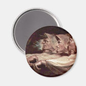 Die drei Hexen Englisch - die merkwürdigen Schwest Magnet (Vorderseite/Rückseite)