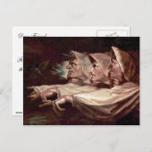 Die drei Hexen Englisch - die merkwürdigen Schwest Postkarte (Vorne/Hinten)