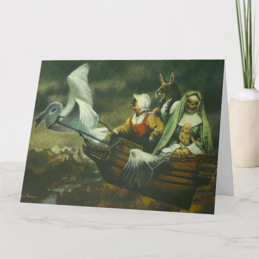 Die drei Hexen große Grußkarte Karte (Vorderseite)